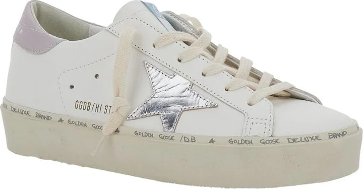 Golden Goose 'Hi Star' White Leather Sneakers - Image 6
