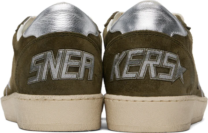 Golden Goose Khaki Ball Star Sneakers - Image 2