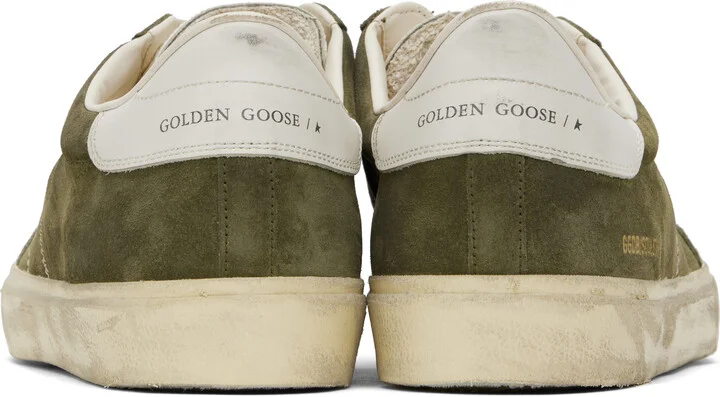 Golden Goose Khaki Soul Star Sneakers - Image 2