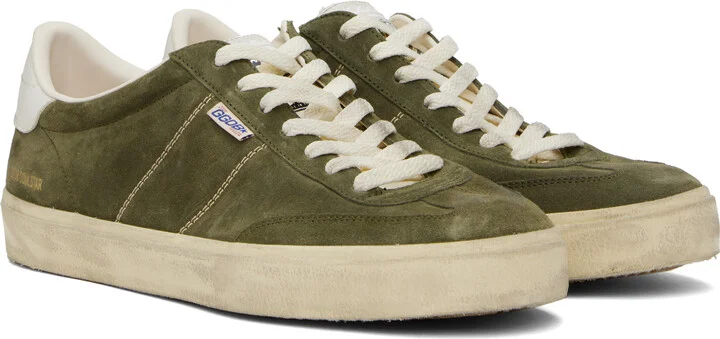 Golden Goose Khaki Soul Star Sneakers - Image 4