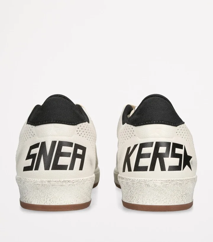 Golden Goose Leather Ball Star Low-Top Sneakers - Image 2