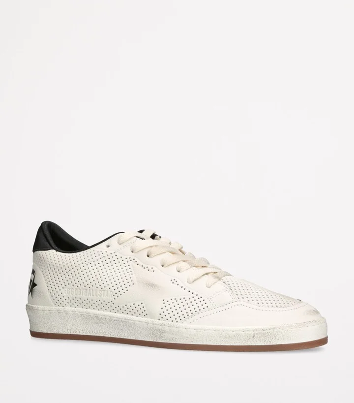 Golden Goose Leather Ball Star Low-Top Sneakers - Image 3