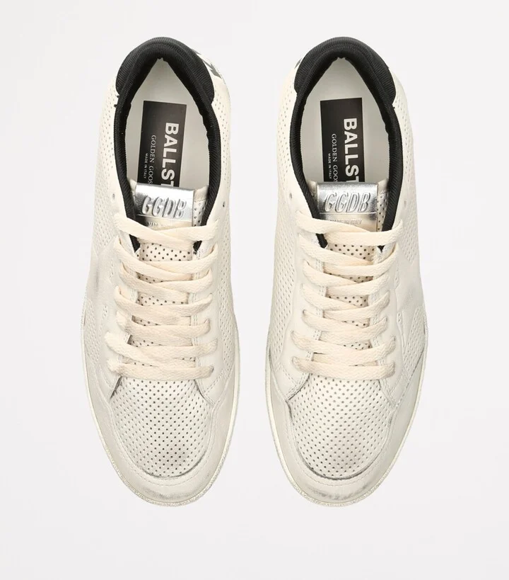 Golden Goose Leather Ball Star Low-Top Sneakers - Image 4