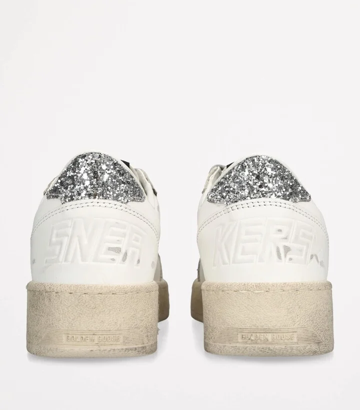Golden Goose Leather Ball-Star Low-Top Sneakers - Image 2
