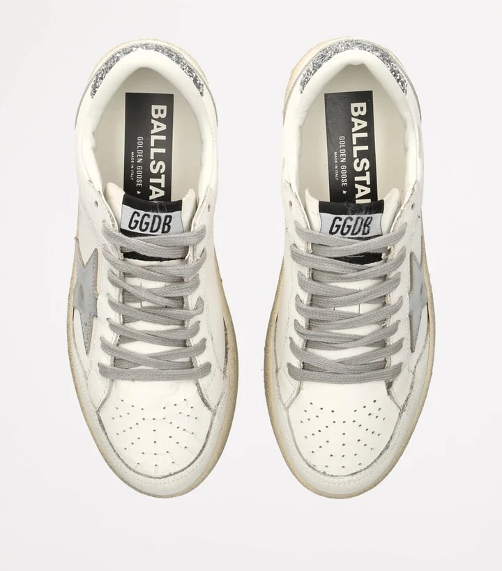 Golden Goose Leather Ball-Star Low-Top Sneakers - Image 4