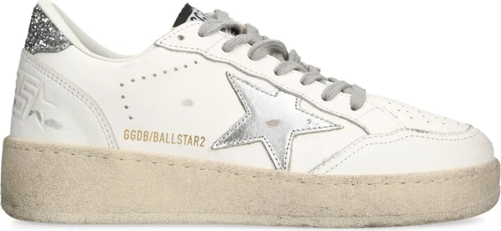 Golden Goose Leather Ball-Star Low-Top Sneakers