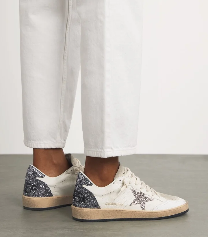 Golden Goose Leather Ball Star Sneakers - Image 2