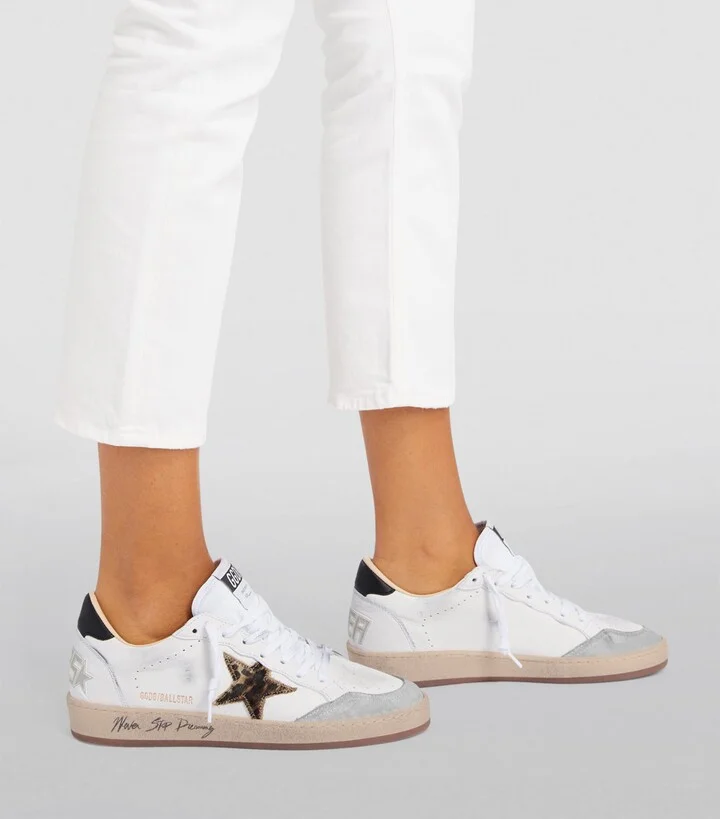 Golden Goose Leather Ball Star Sneakers - Image 2