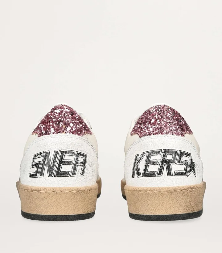 Golden Goose Leather Ball Star Sneakers - Image 3