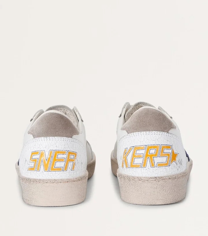 Golden Goose Leather Ball Star Sneakers - Image 3