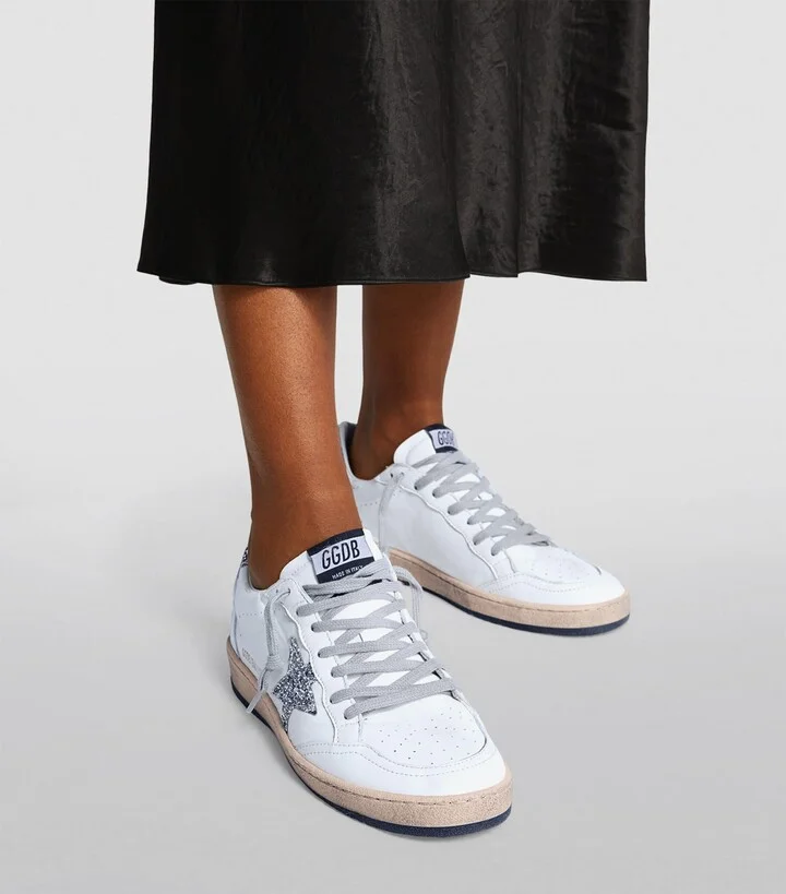 Golden Goose Leather Ball Star Sneakers - Image 2