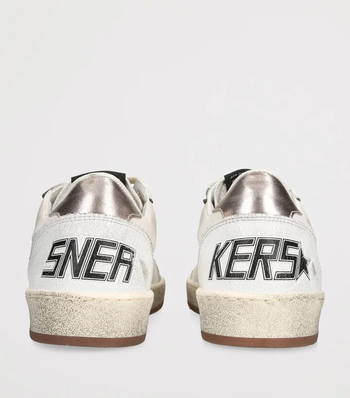Golden Goose Leather Ball Star Sneakers - Image 2