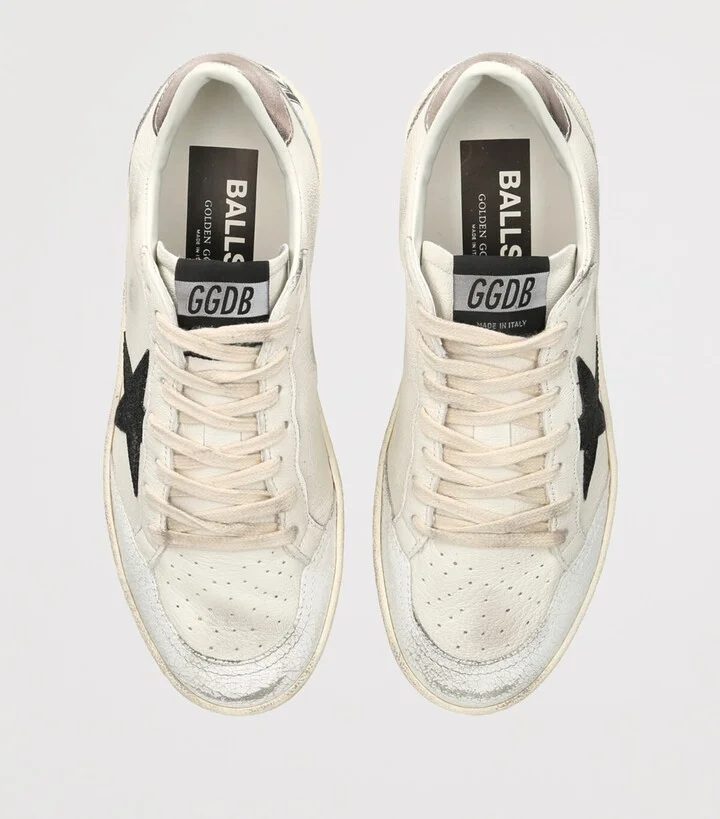 Golden Goose Leather Ball Star Sneakers - Image 4