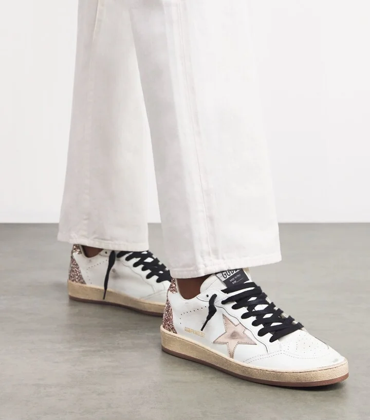 Golden Goose Leather Ball Star Sneakers - Image 2