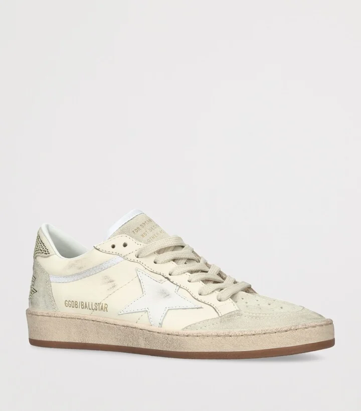 Golden Goose Leather Ball Star Sneakers - Image 3