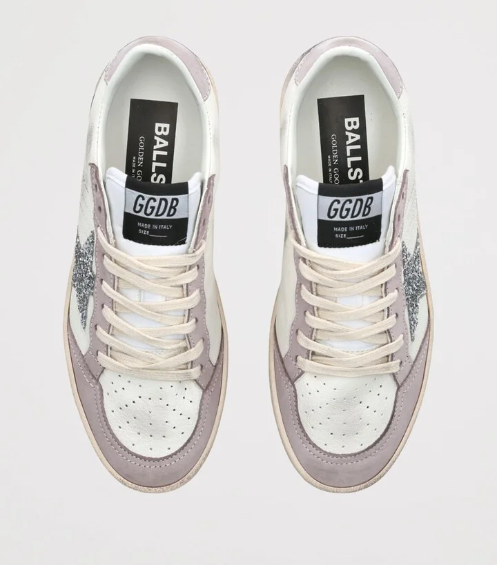 Golden Goose Leather Ball Star Sneakers - Image 4