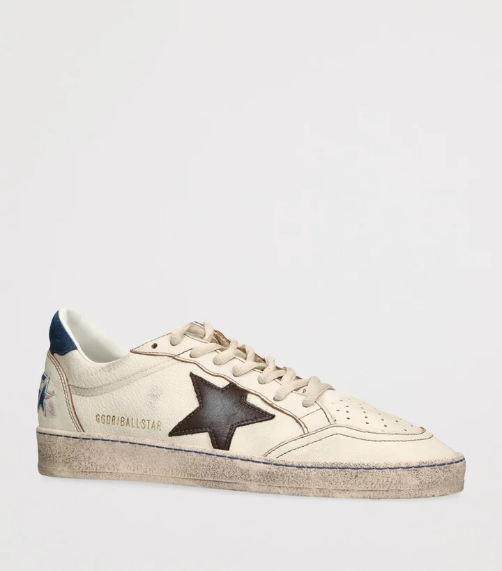 Golden Goose Leather Ball Star Sneakers - Image 3