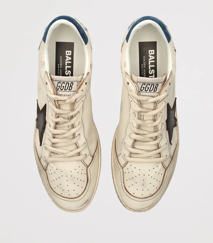 Golden Goose Leather Ball Star Sneakers - Image 4