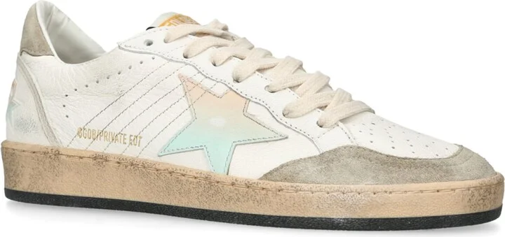 Golden Goose Leather Ballstar Low-Top Sneakers - Image 3