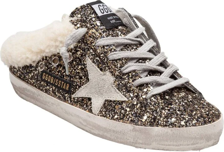 Golden Goose Leather Clogs Covered With Glitter - Image 2