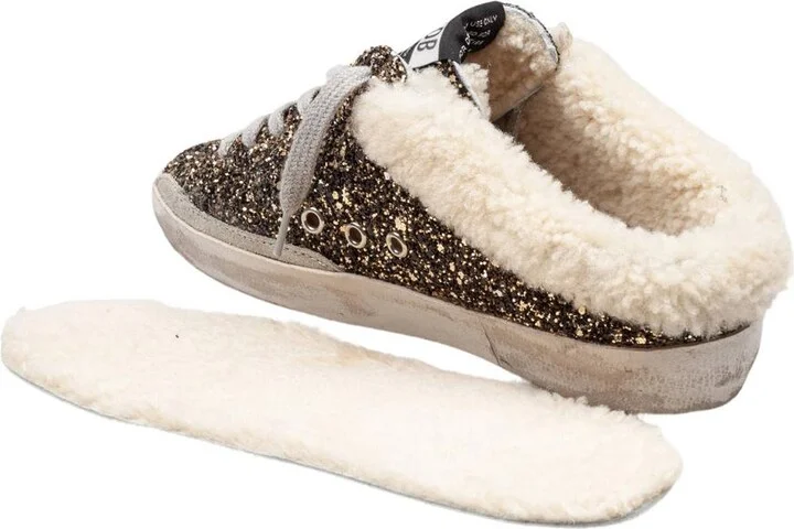 Golden Goose Leather Clogs Covered With Glitter - Image 5