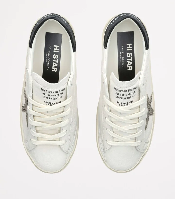 Golden Goose Leather Hi Star Sneakers - Image 4