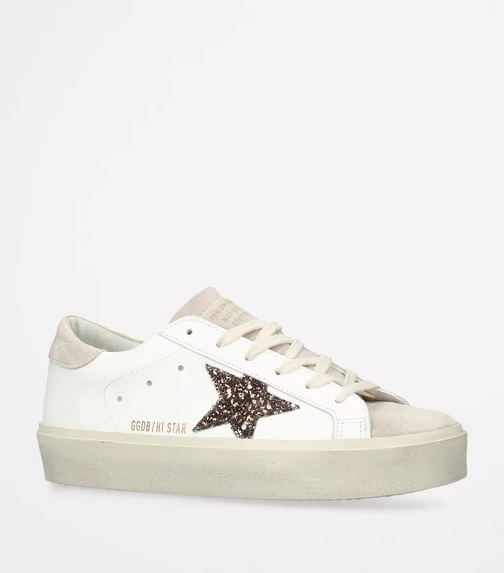 Golden Goose Leather Hi Star Sneakers - Image 3