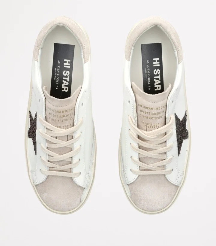 Golden Goose Leather Hi Star Sneakers - Image 4