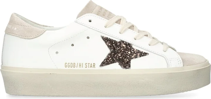 Golden Goose Leather Hi Star Sneakers