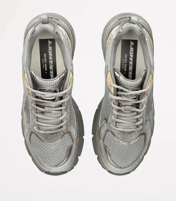 Golden Goose Leather Lightstar Low-Top Sneakers - Image 4