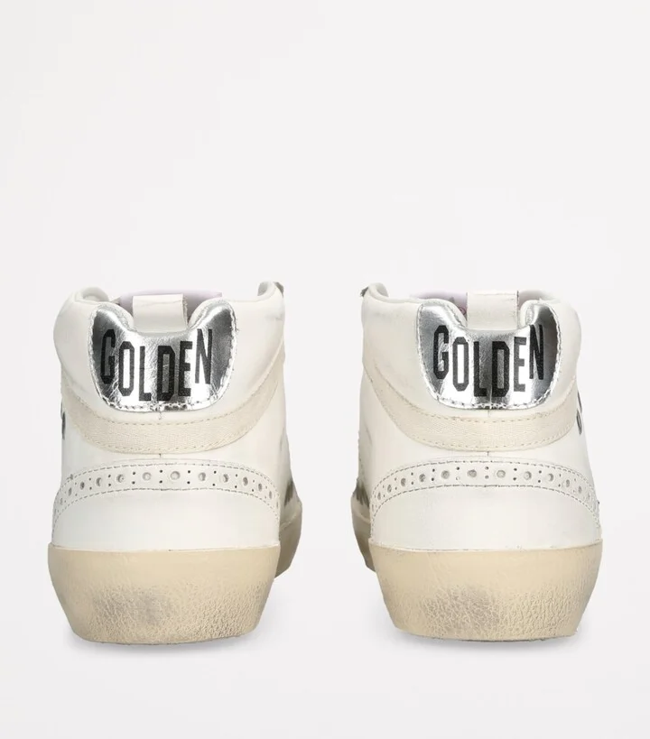Golden Goose Leather Mid Star High-Top Sneakers - Image 2