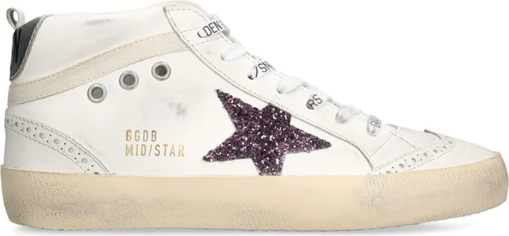 Golden Goose Leather Mid Star High-Top Sneakers
