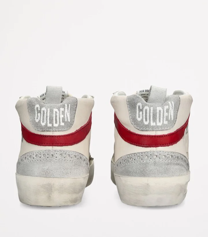Golden Goose Leather Mid Star Low-Top Sneakers - Image 2