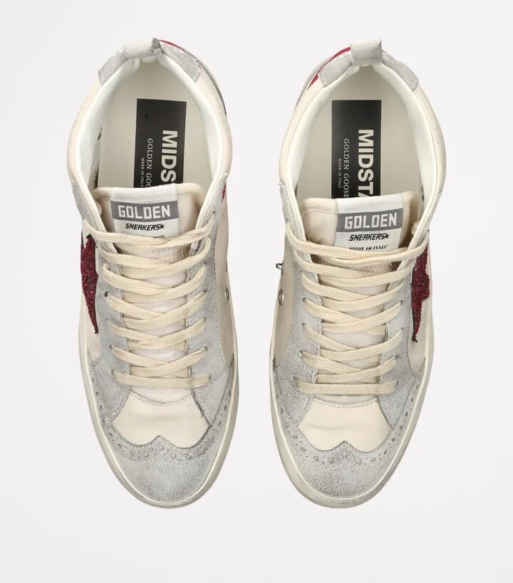 Golden Goose Leather Mid Star Low-Top Sneakers - Image 4