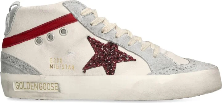 Golden Goose Leather Mid Star Low-Top Sneakers