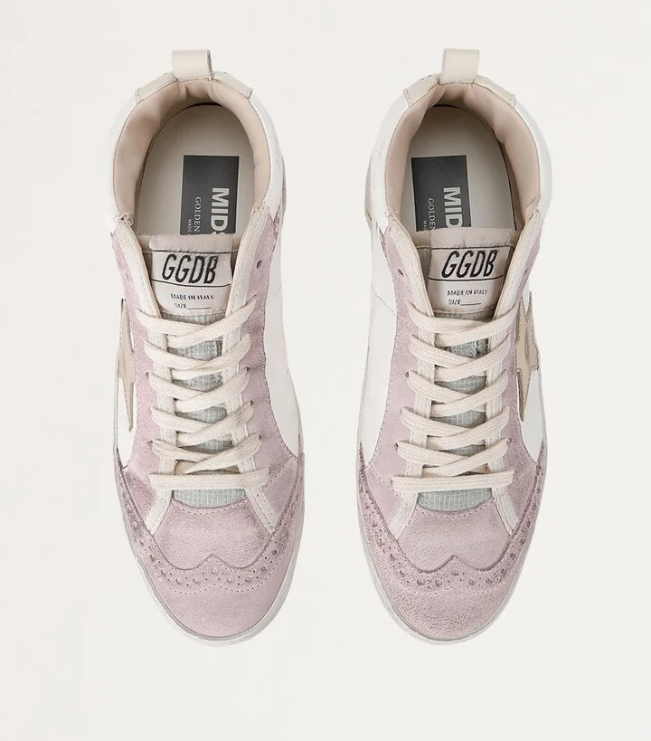 Golden Goose Leather Mid Star Sneakers - Image 4