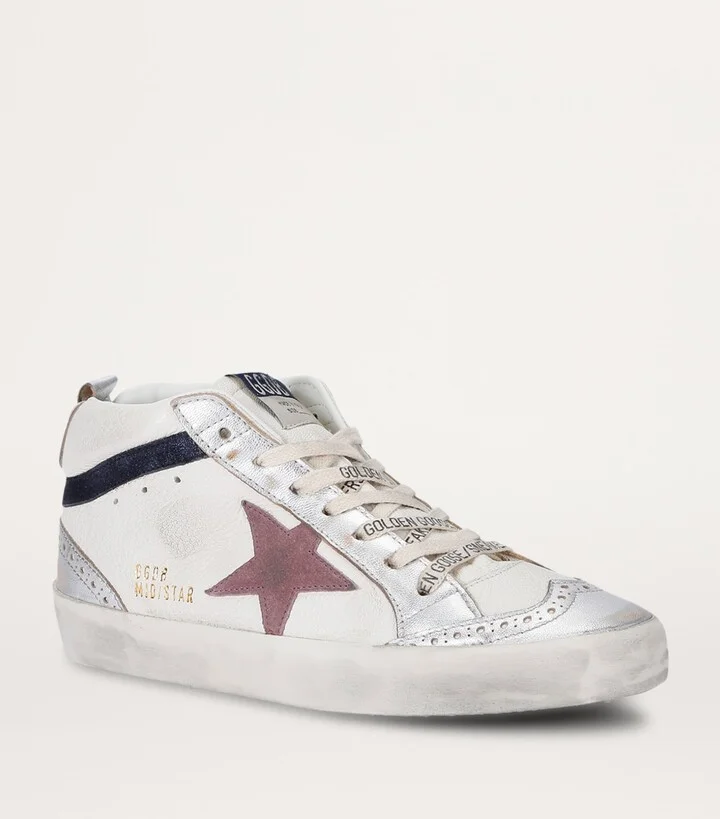 Golden Goose Leather Mid Star Sneakers - Image 3