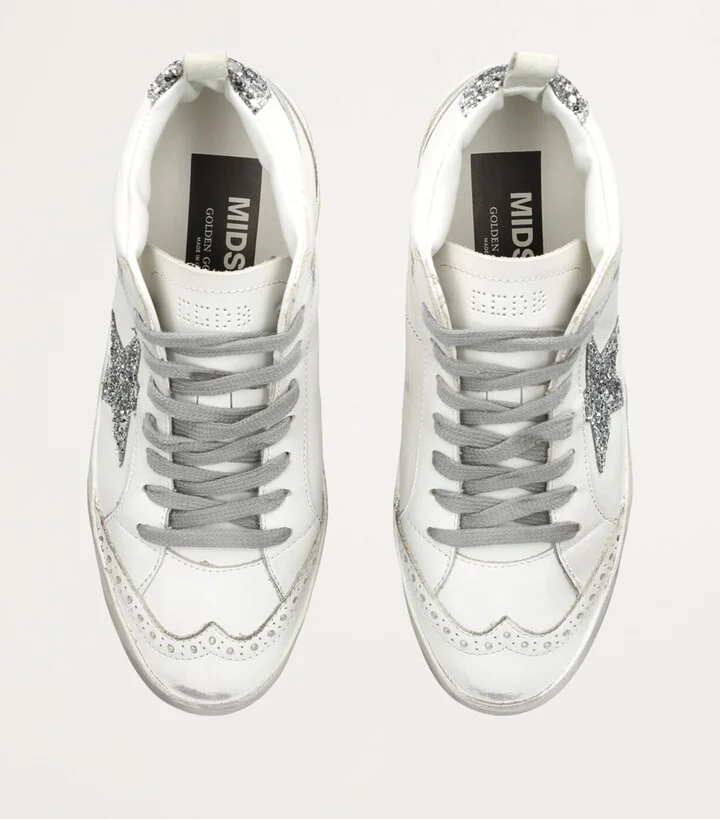 Golden Goose Leather Mid Star Sneakers - Image 4
