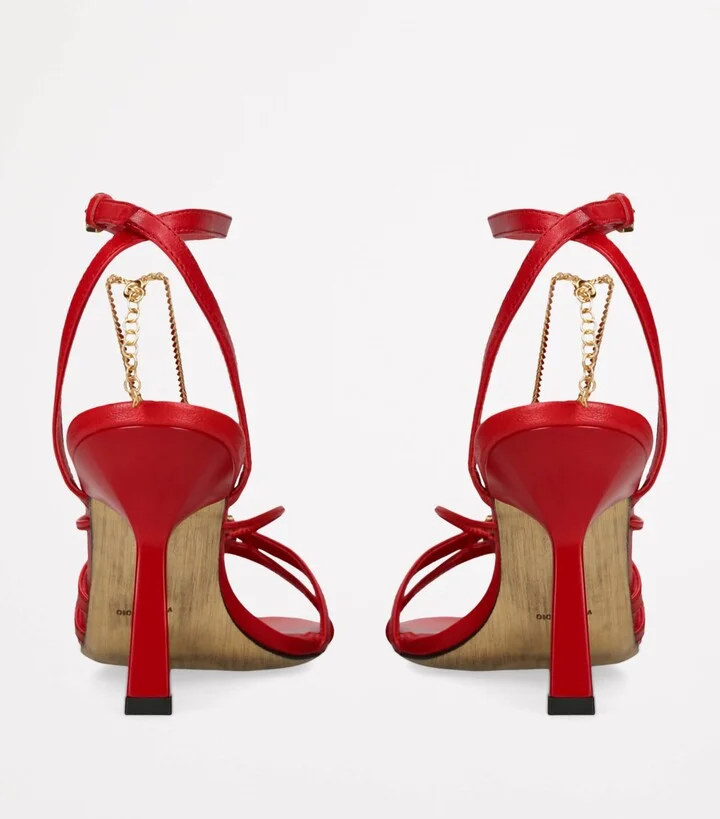 Golden Goose Leather Nico Heeled Sandals 90 - Image 2