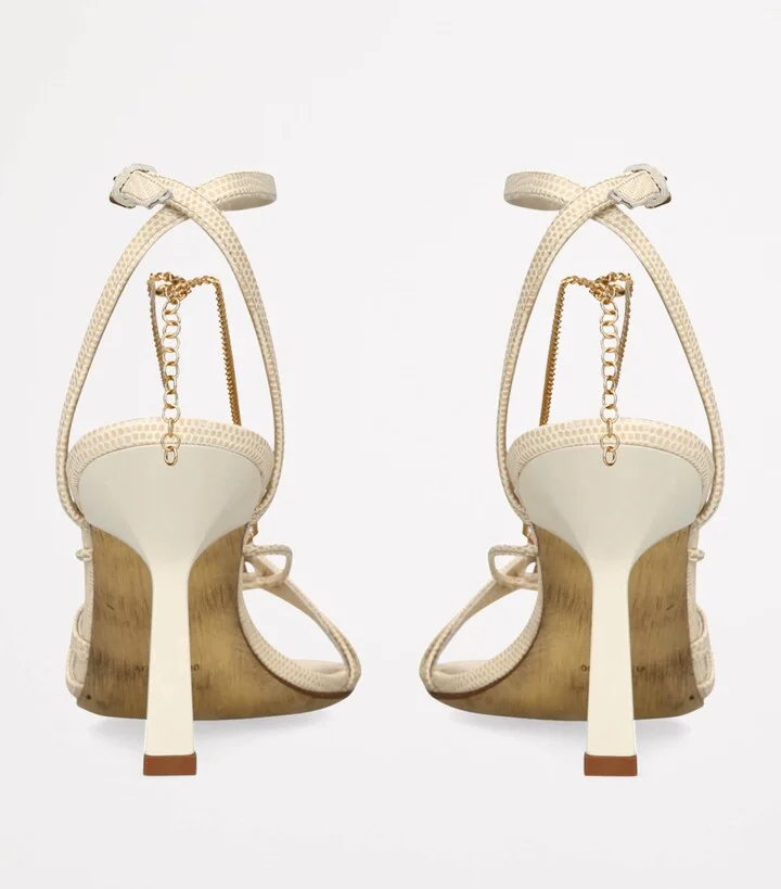 Golden Goose Leather Nico Heeled Sandals 90 - Image 2