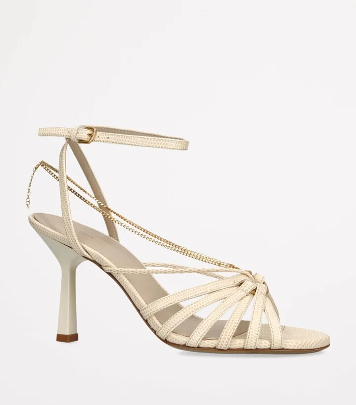 Golden Goose Leather Nico Heeled Sandals 90 - Image 3