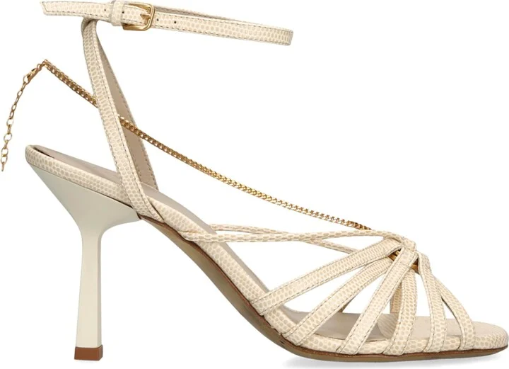 Golden Goose Leather Nico Heeled Sandals 90