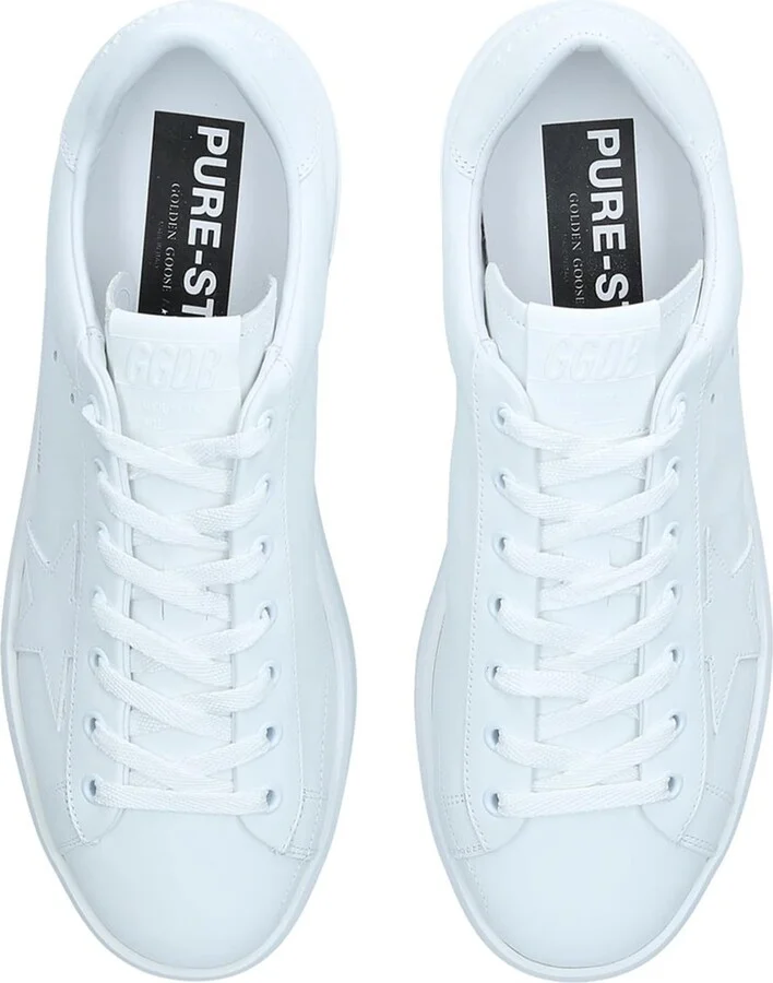 Golden Goose Leather Purestar Low-Top Sneakers - Image 4