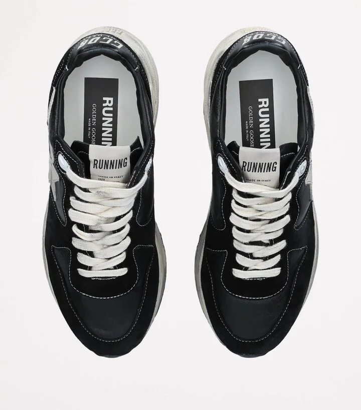 Golden Goose Leather Running Sole Sneakers - Image 5