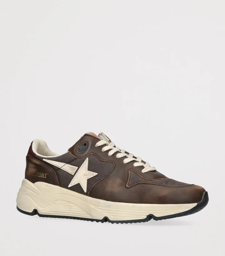 Golden Goose Leather Running Sole Sneakers - Image 3