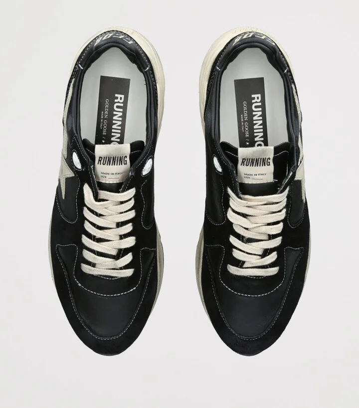 Golden Goose Leather Running Sole Sneakers - Image 4