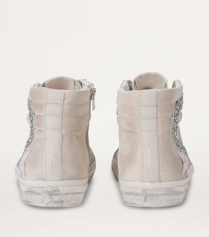 Golden Goose Leather Slide High-Top Sneakers - Image 2