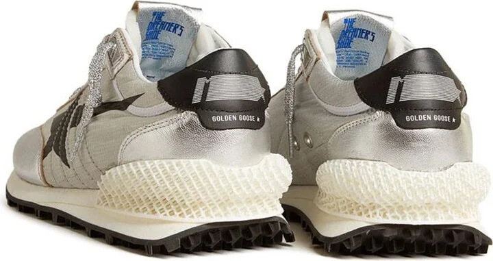 Golden Goose Leather Sneakers In Silver - Image 2