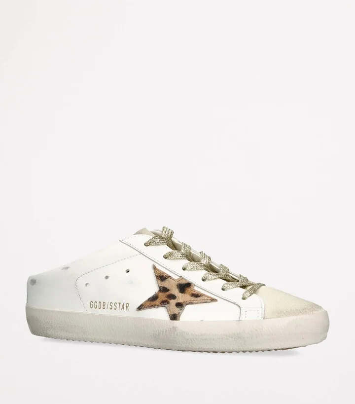 Golden Goose Leather Super Star Sabot Low-Top Sneakers - Image 3