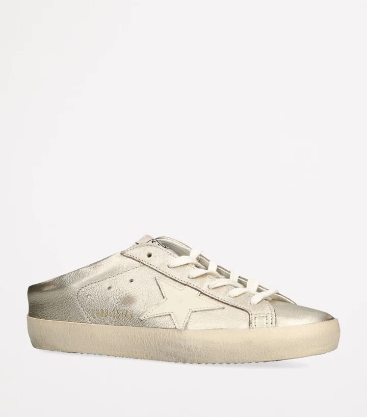 Golden Goose Leather Super Star Sabot Low-Top Sneakers - Image 3